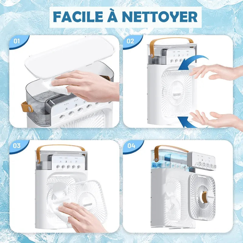 Ventilateur humidificateur portable