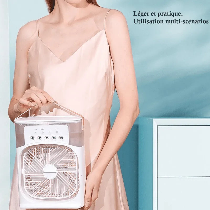 Ventilateur humidificateur portable